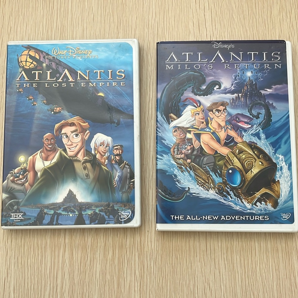 Walt Disney Atlantis DVDs